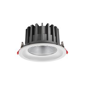 DL200087  Bionic 40; 40W; 950mA; White Deep Round Recessed Downlight; 3400lm ;Cut Out 175mm; 40° ; 3500K; IP44; DRIVER INC.; 5yrs Warranty.